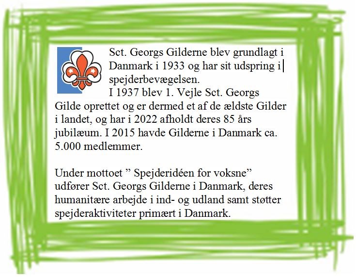Faktaboks om Sct. Georgs Gilderne. Kilde: www.1sctgeorgvejle.dk