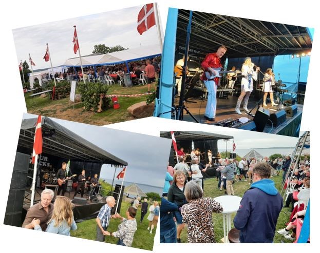 I 2022 spillede "Four Snacks" og "Abba Revival Band". Foto collage: Gårslev Lokalråd